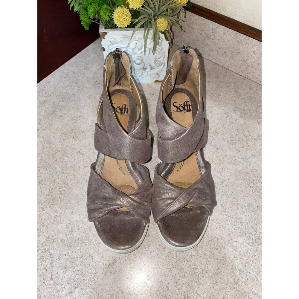 Sofft Womens Sanielle Size 8 Metallic Taupe - Picture 5 of 7